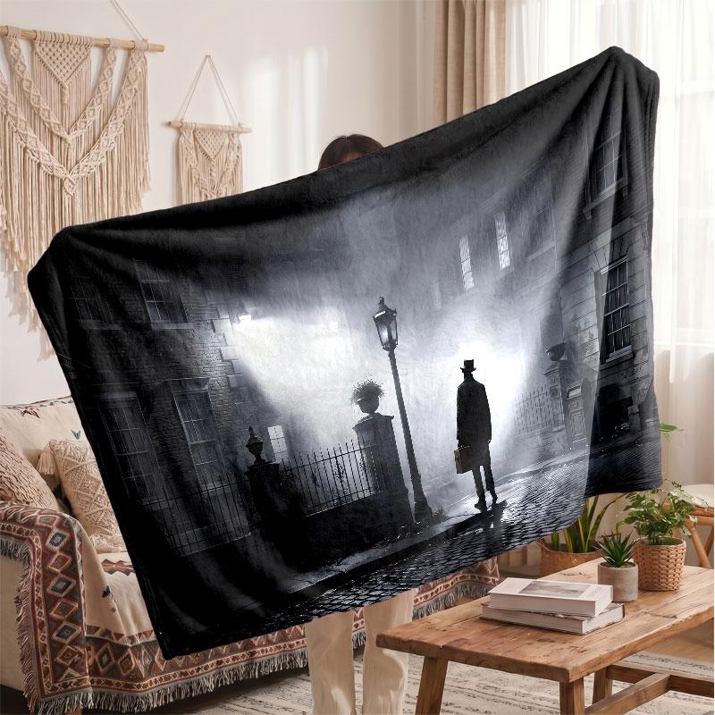 Warm Flannel BlanketThe Exorcist Regan Soft Cozy Throw Blanket for Bedroom Couch