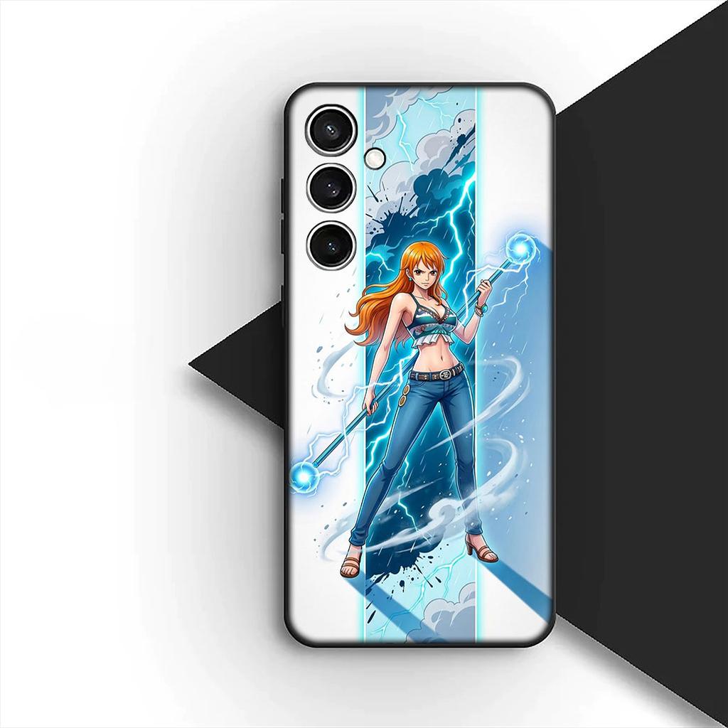 Cover for Samsung Galaxy S24 S25 S23 FE Ultra Plus S7 Edge S25+ S23+ A56 5G Casing Phone Case Wallpaper Nami One Piece Luffy
