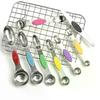8Pcs Measuring Spoons Magnetic Measuring Spoons Dual Sided Stainless Steel Measuring Spoon Stackable Nesting Tablespoon Teaspoon