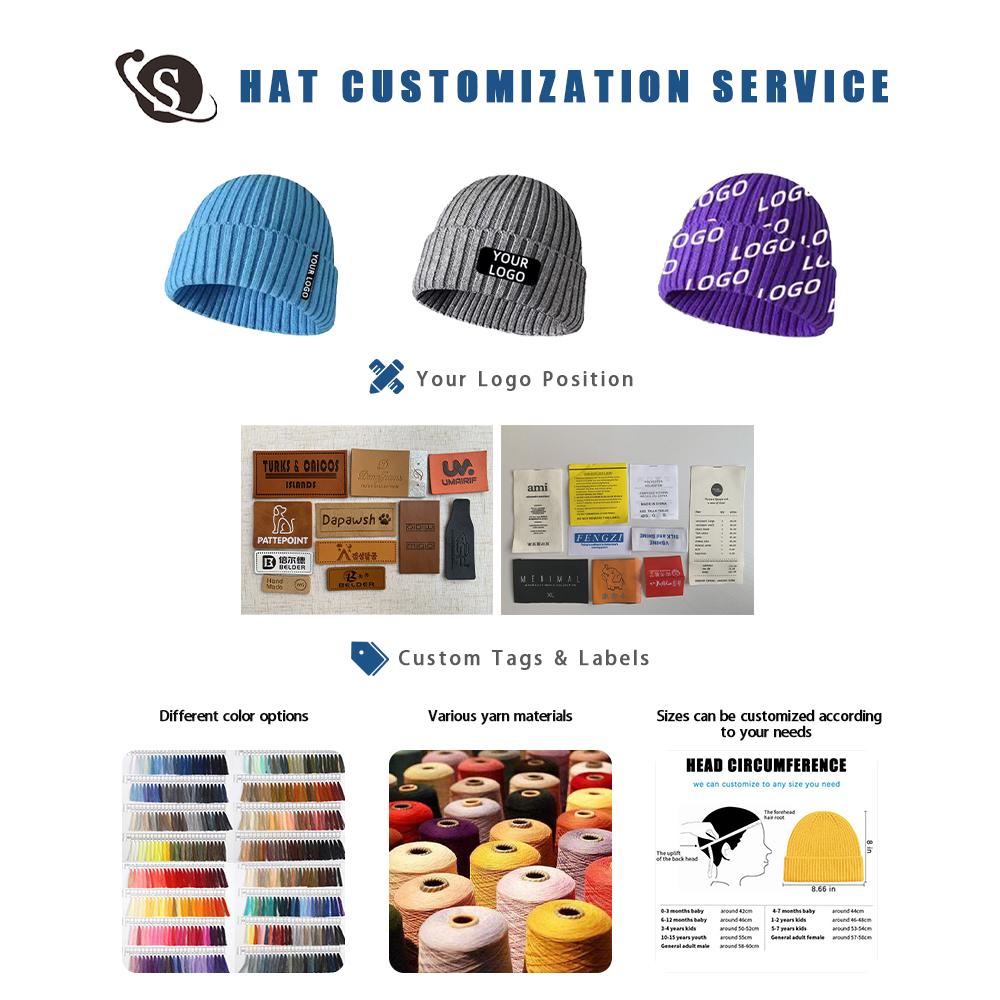 2022 New Winter Multi-color Bennie Hat   Warm Hat Knitting Hat for Women