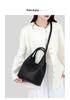 Women's Large Capacity Soft Leather Handbag - 2025 New Korean Style, Fashionable Single Shoulder Crossbody Bag for Moms