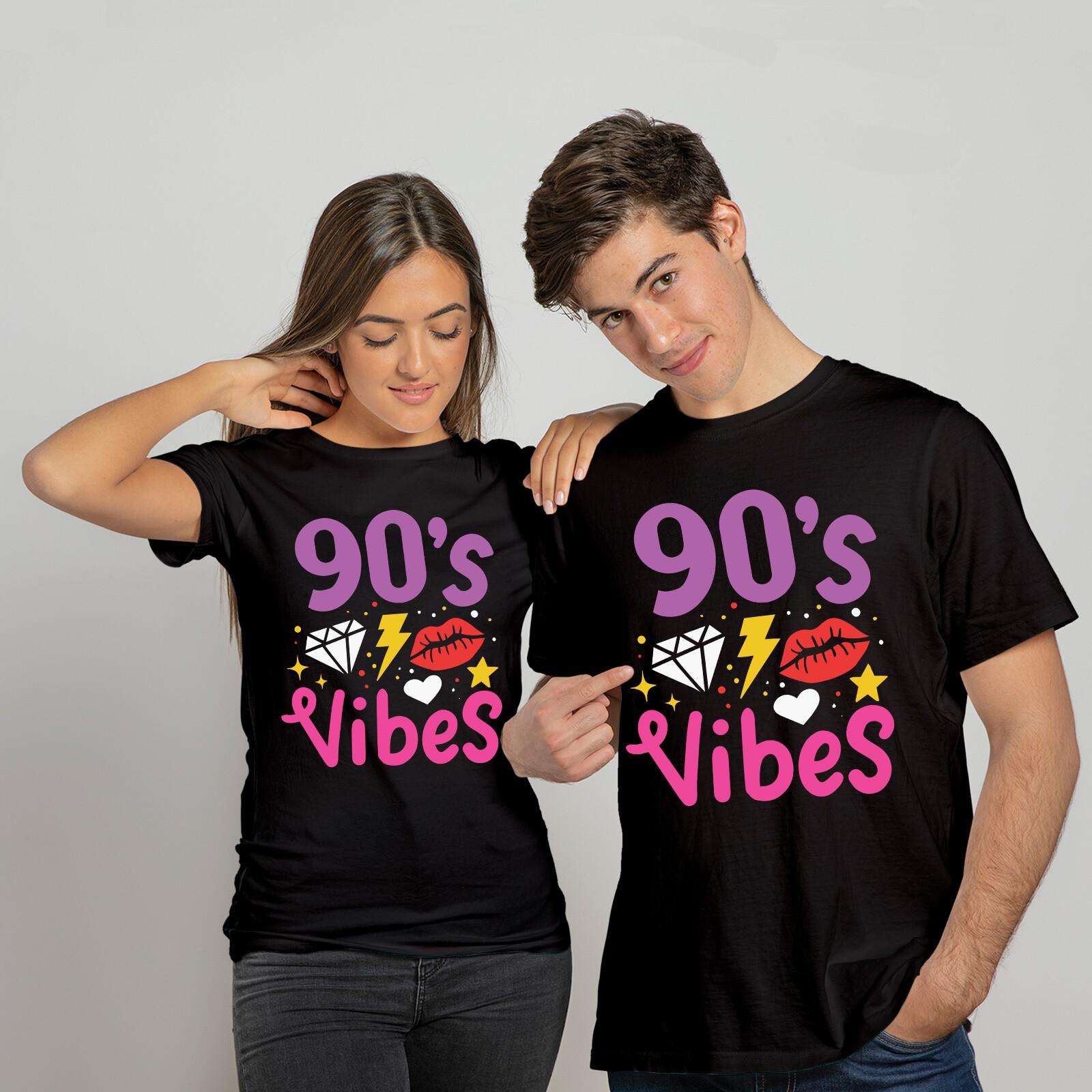 90s 1990s Nineties Vibes Womens T Shirt Mens Womens Tees Top Funny Birthday Unisex Tee Top 4XL