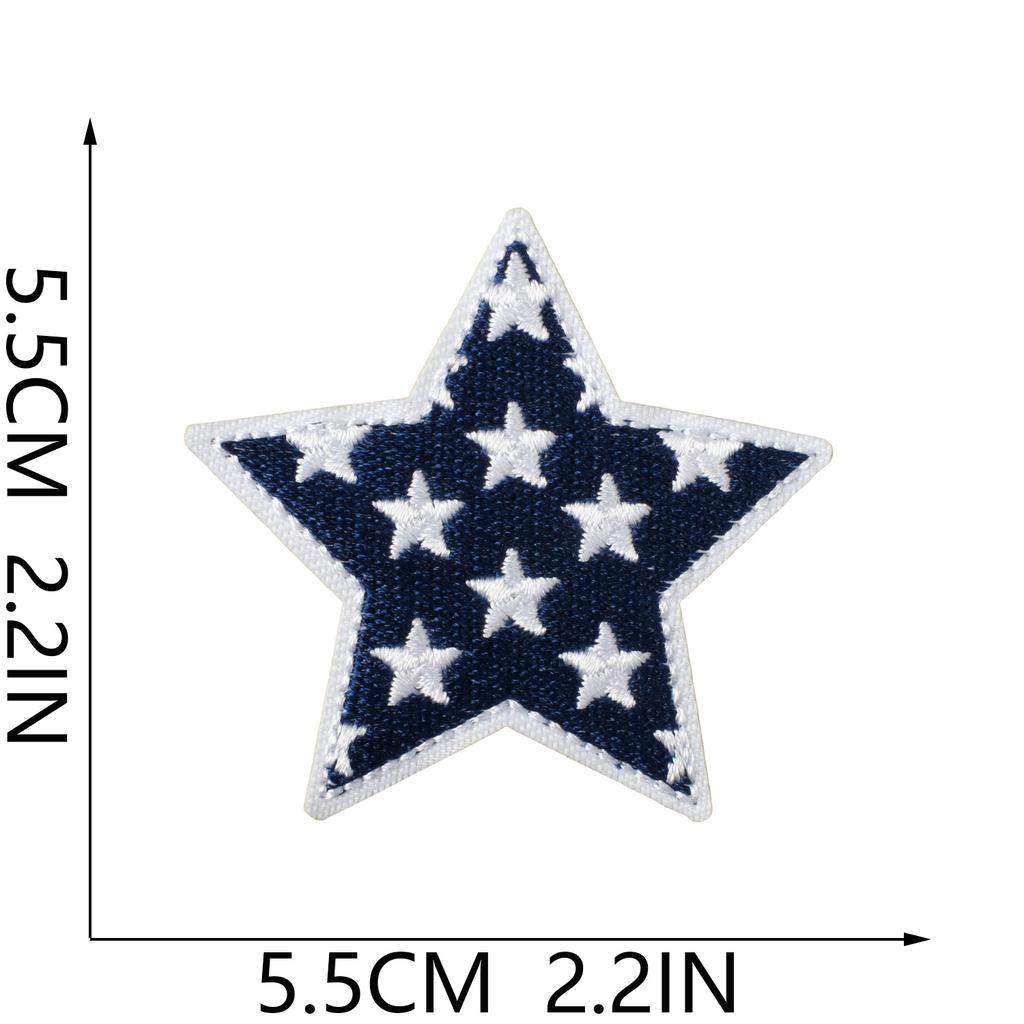 Independence Day Theme Embroidery Cloth Sticker Cartoon Fireworks Clothes Holiday Decoration National Day Patch Sticker Ironing