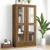 Day and Night - Day and Night Brown Oak Plywood Display Case 82.5x30.5x150 Cm