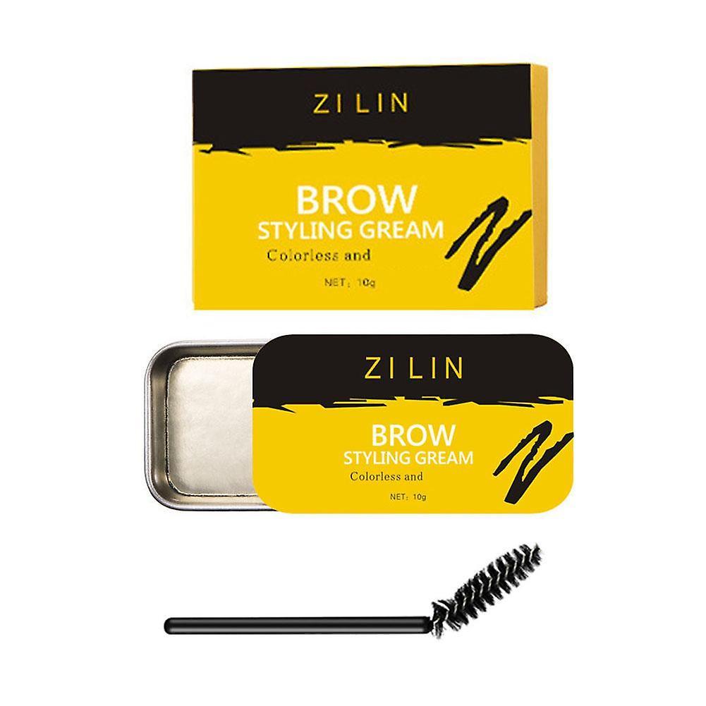 Waterproof Eyebrow Styling Soap Kit with Dual-Ended Brush for Natural Feathered Brows