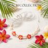 Bohemian Pink Plumeria Braided Necklace for Women Bohemia Sea Shell Hand-woven Choker Necklace Summer Beach Party Jewelry Gift