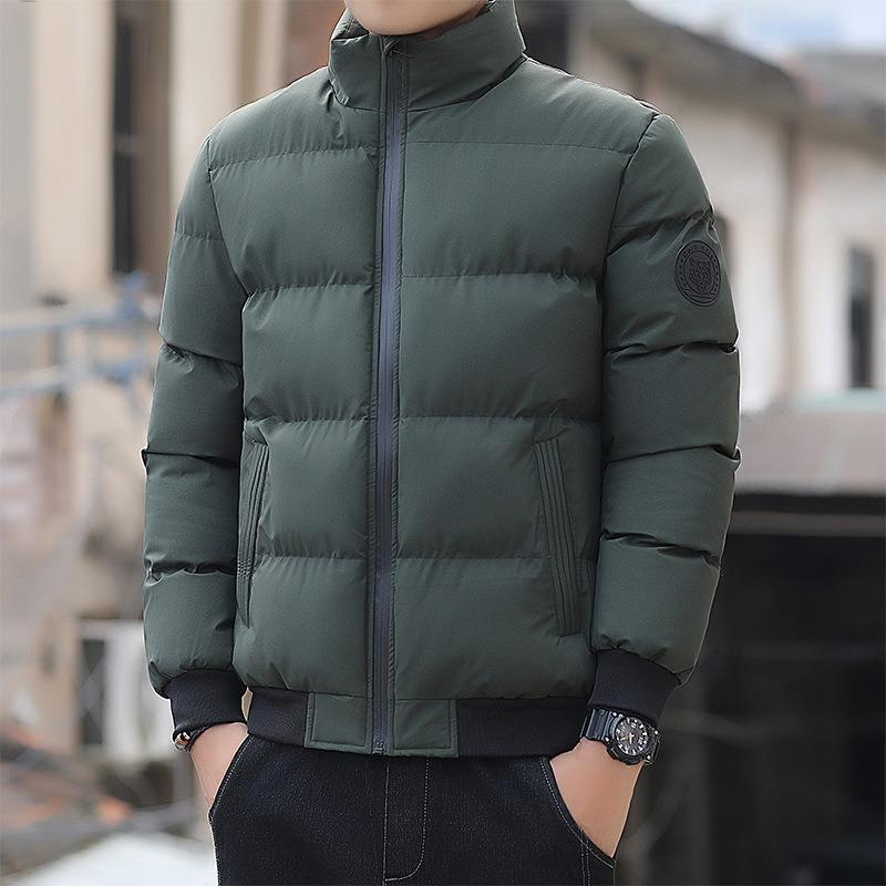 Men S Korean Style Fleece Lined Thick Winter Padded Coat