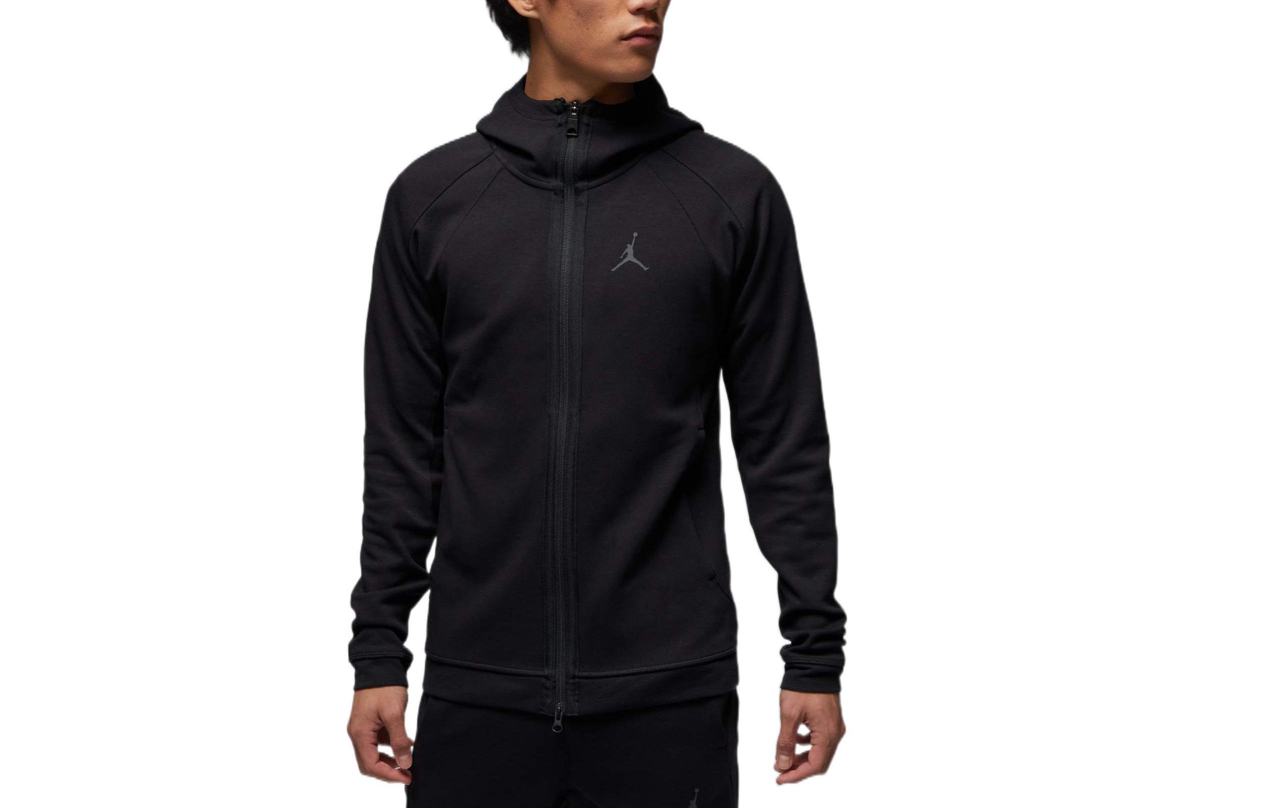 Jordan Sweatshirts Herren Schwarz Kapuze Moderater Cardigan XL black