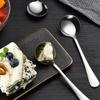 5/10pcs Stainless Steel Spoon Takeaway Spoon Deepened Soup Spoon Western Spoon Children's Spoon Dessert Spoon Western Fork Soup