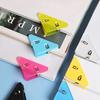 5 multifunctional triangle clips designed for organizing study materials, documents, and books