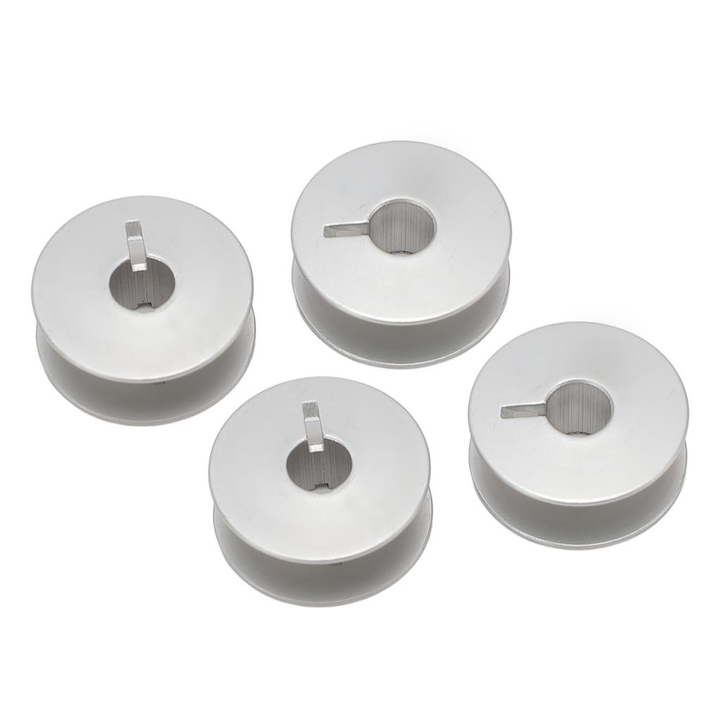 Sewing Bobbins 55623A Oxidized Slotted White Color Aluminum Sewing Machine Bobbins