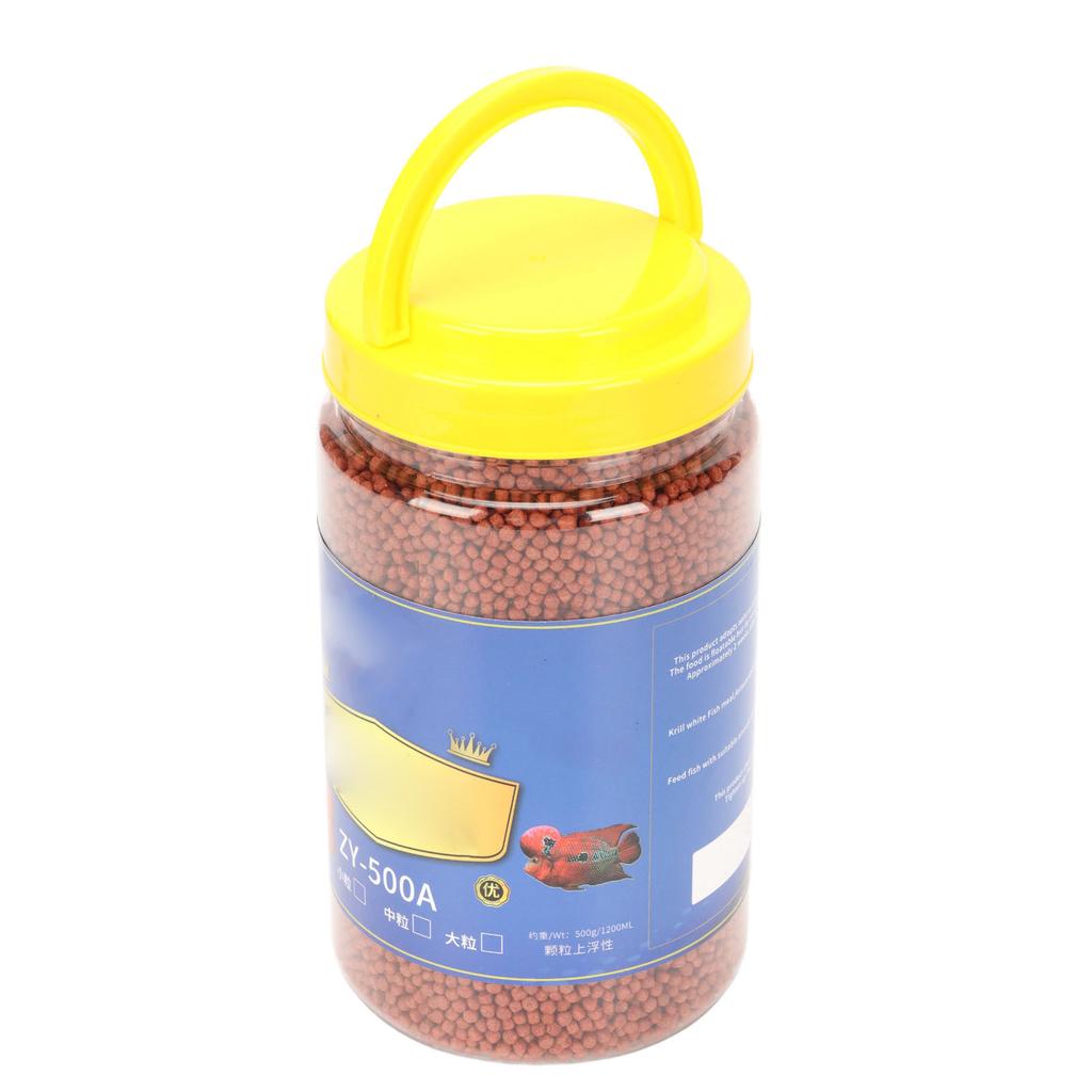 Blood Parrot Fish Food Color Enhancing Nutritious Floating Fish Feed for Aquarium Fish Tank 17.6oz