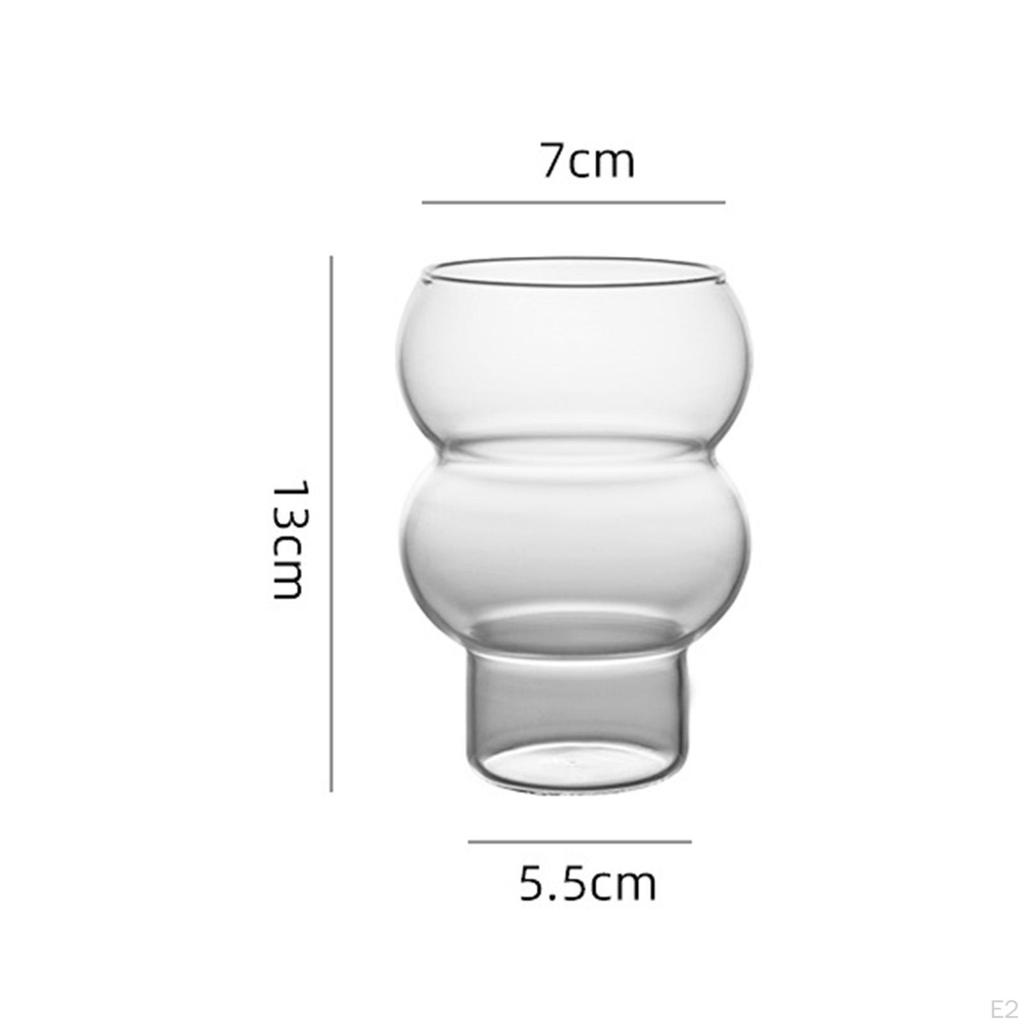 Skleněný dezertní pohárek, zmrzlinová mísa Ovocný víceúčelový jogurtový pohár na čaj