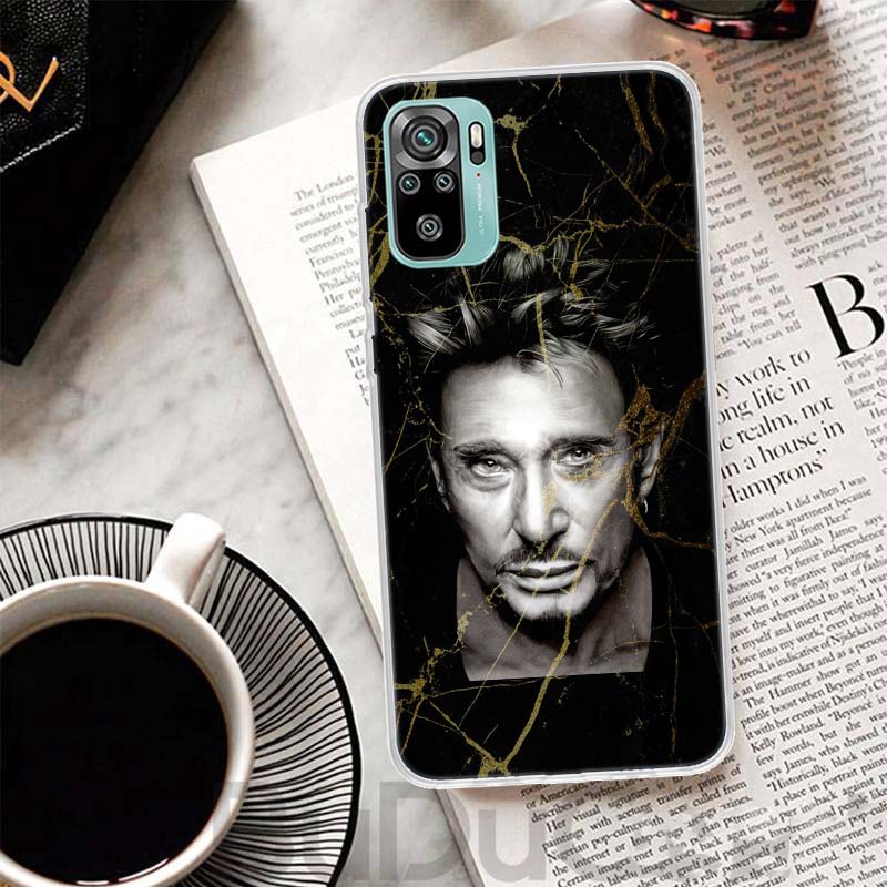 Johnny Hallyday Music Cover For Xiaomi Redmi Note 13 12S 12 11 11S 10S 10 Pro Plus Phone Case 11E 11T 9 9S 8T 8 + Print Coque Re
