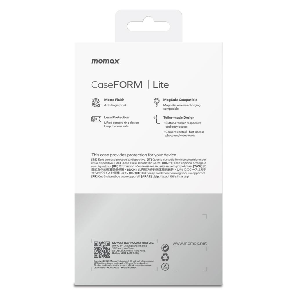 MOMAX MTAP25 Pro iPhone 17 Pro Max Magnetický kryt Matný Ultra tenký PC kryt na telefon