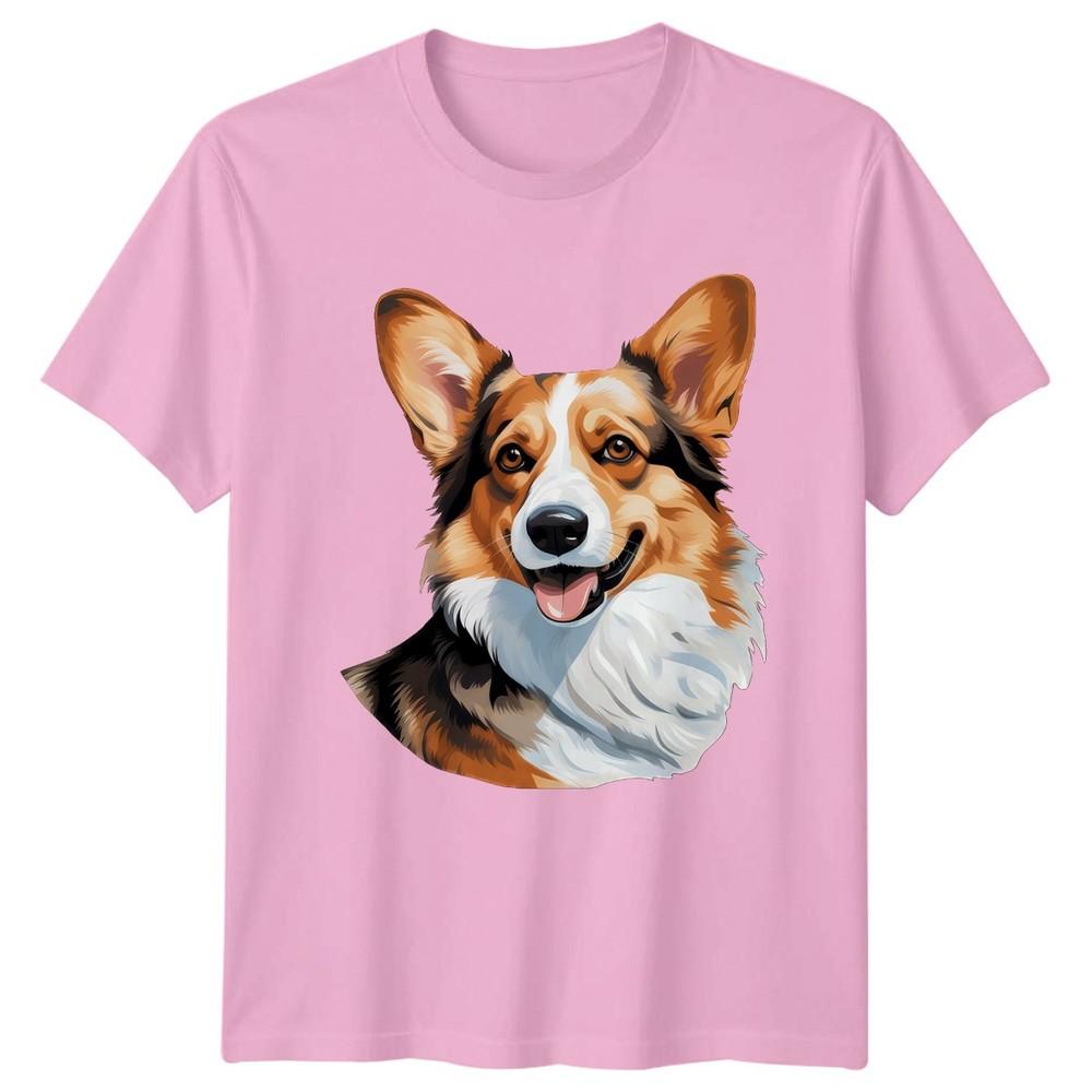Corgi Face Watercolor Portrait TShirt Corgi Dogs Birthday Gift For Him And Her