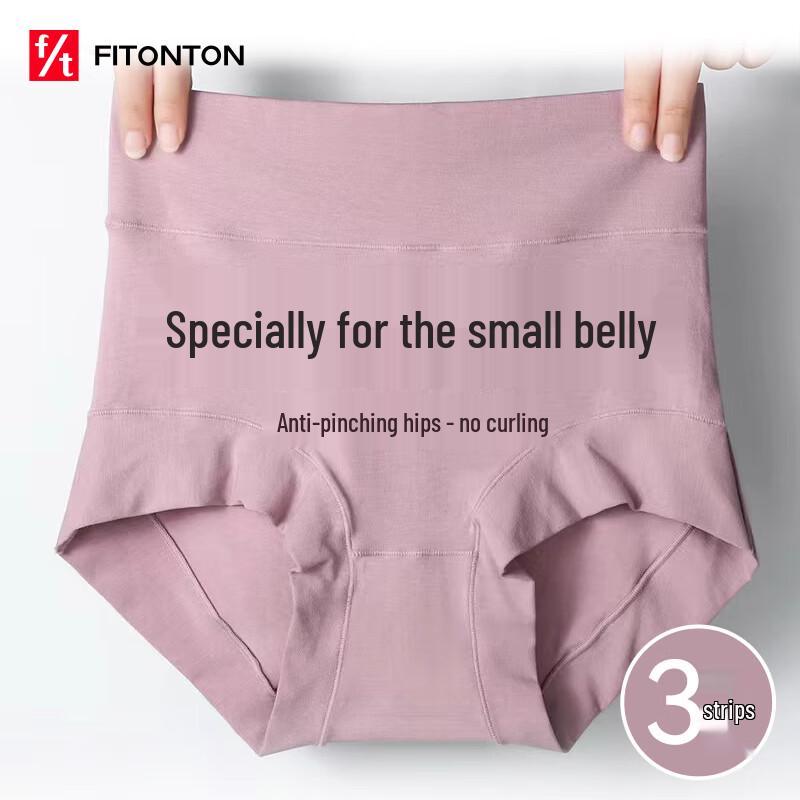 

FitonTon Женские трусы-слипы с высокой талией и контролем живота, 3 шт. M