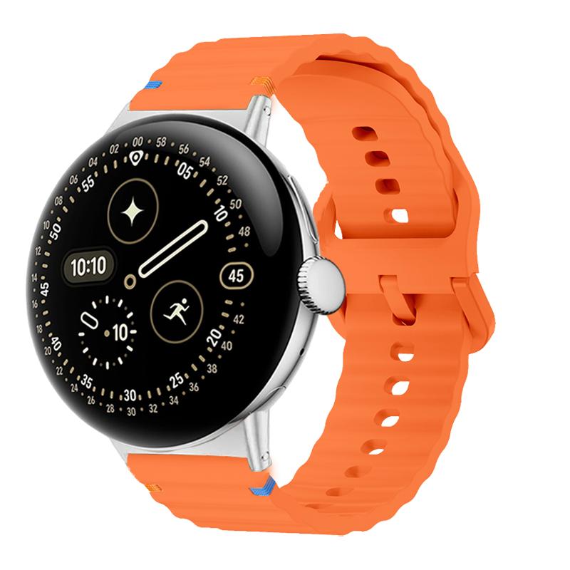 Sport-Ersatzarmband Passend für Google Pixel Watch 4/3 41mm 45mm Zubehör Wellen-Silikonband für Google Pixel Watch 2 1 Correa
