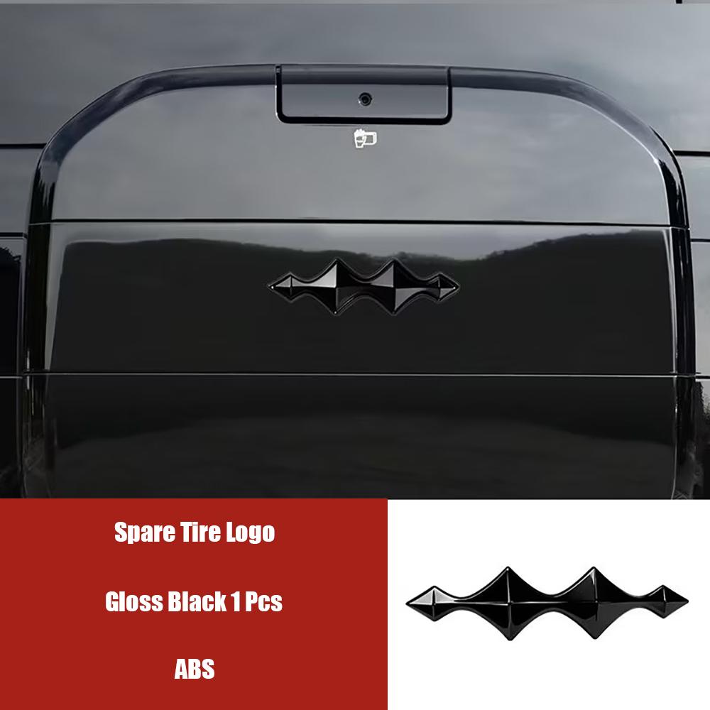 For BYD Leopard 8 Car Logo Decoration Stickers Blackened Front And Rear Logos Front And Rear Logos Modified Car Accessories