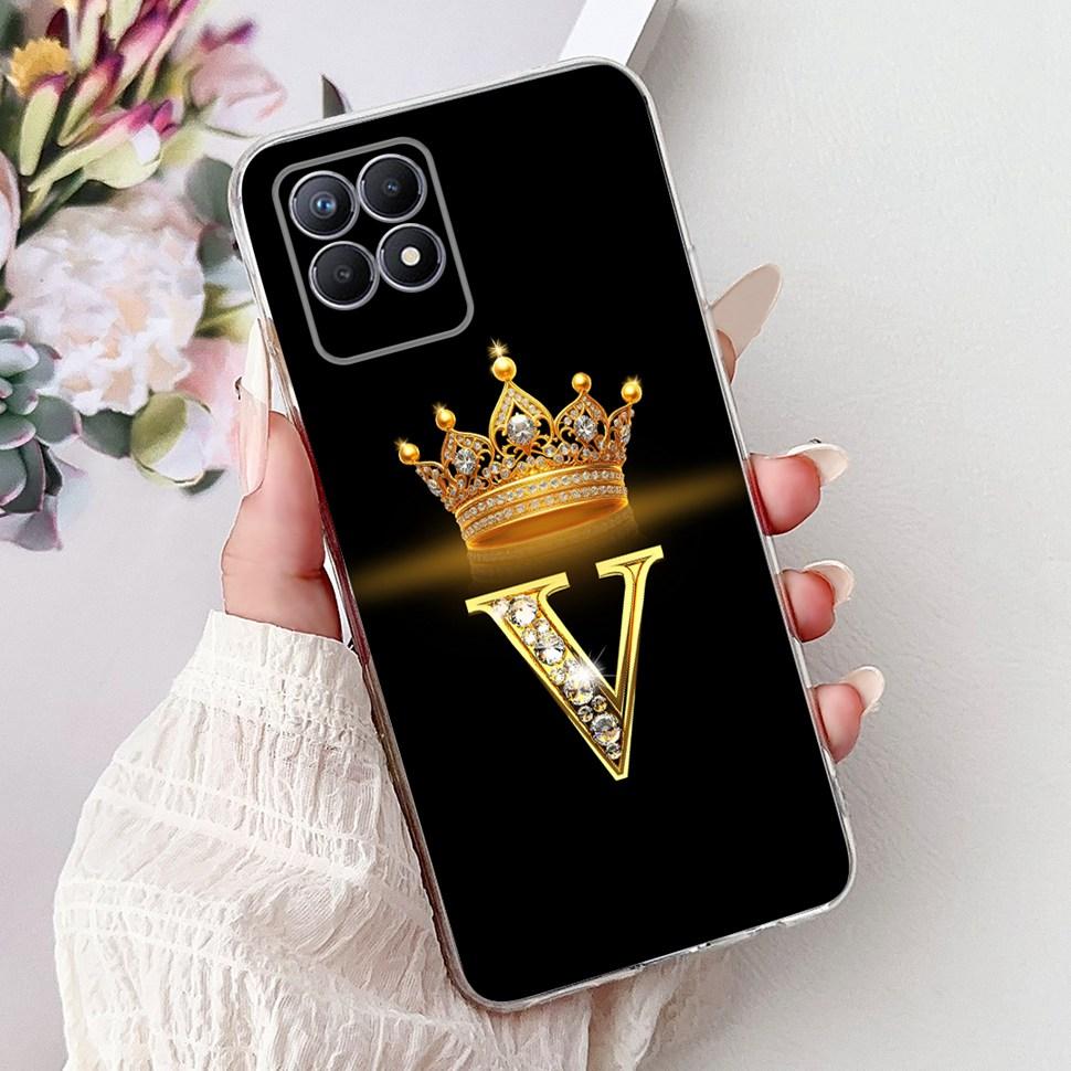 For Realme 8i Case RMX3151 Fashion Letter Cover Coque Soft Silicone Phone Case For Realme Narzo 50 Narzo50 8i Realme8i Bumper