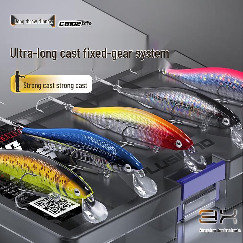 HISTAR Long Cast Minnow Lure Set 7g-B