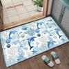 Oceanic Dolphins Pattern Mat Living Room Decoration Home Sofa Non-Slip Carpet Study Bedroom Tatami Children'S Soft Floor Mat