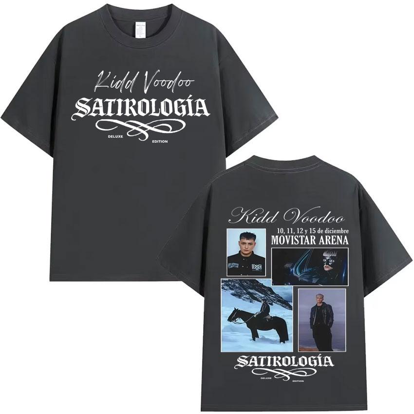 Kidd Voodoo Satiro Tour 2025 Fashion Oversized Tee Shirts Summer Mens Women Clothing Harajuku Crewneck Cotton Tshirt Teenagers
