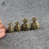 Vintage Copper Lucky Dollars Money Bag Figurines Ornaments Desk Decorations Handmade Brass Car Key Ring Pendant Home Decor Craft