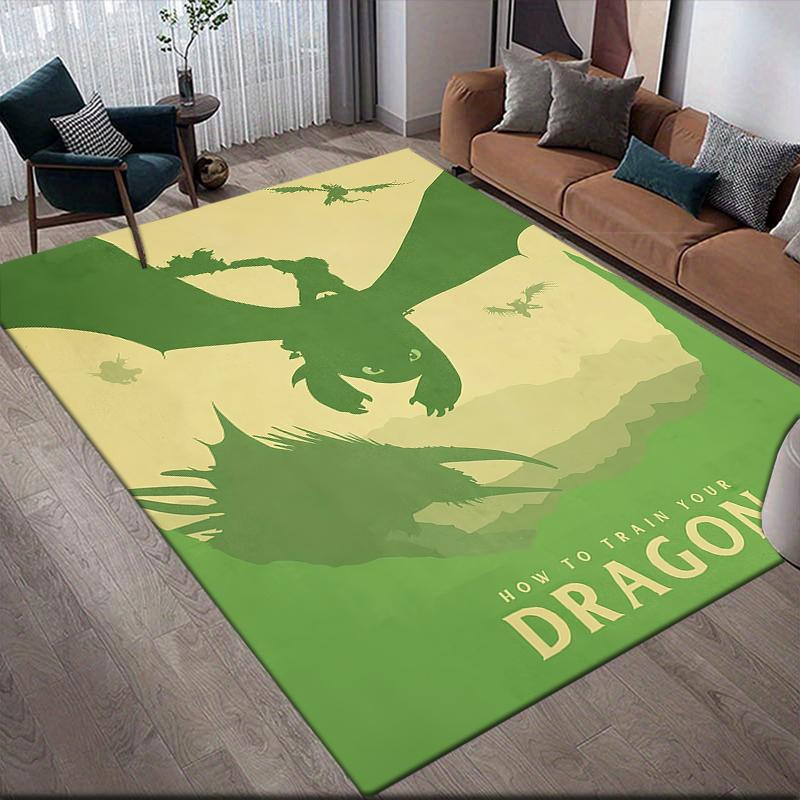 How to Train Your Dragon Adventure Area Rug, HTTYD Fan Living Room Carpet, Perfect Gift.chl
