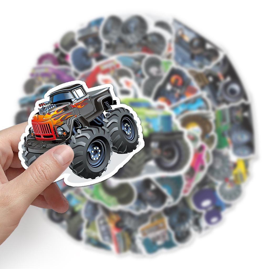 50 Large Bike Graffiti Personalized Cool Children's Car DIY Water Cup Mobile Suitcase Stickers Waterproof