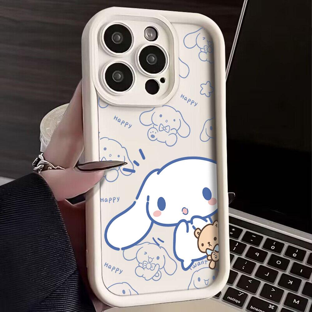 Sanrio New Cinnamoroll Phone Case For IPhone 16 15 14 13 12 11 Pro Max Mini XR XS X 7 8 Plus Soft TPU Back Cover