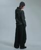 MOO Curved Line Dart Balloon Sweatpants - Black