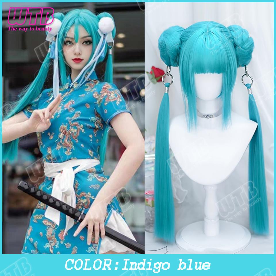 Double Ponytail Synthetic Wig For Women Lolita Clip-on Style Double Ponytail Wig Suitable For Role Playing Christmas Halloween