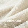 Modern Lounge Chair, Sherpa Fleece Chair with Curved Backrest, Integrated Armrests, Metal Legs, Cream White