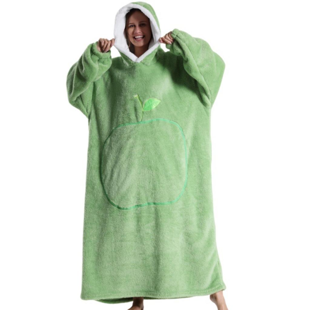 Lazy Blanket, Outdoor Cold-proof Hooded Blanket, Home Wear, Long-sleeved, Thick Blanket