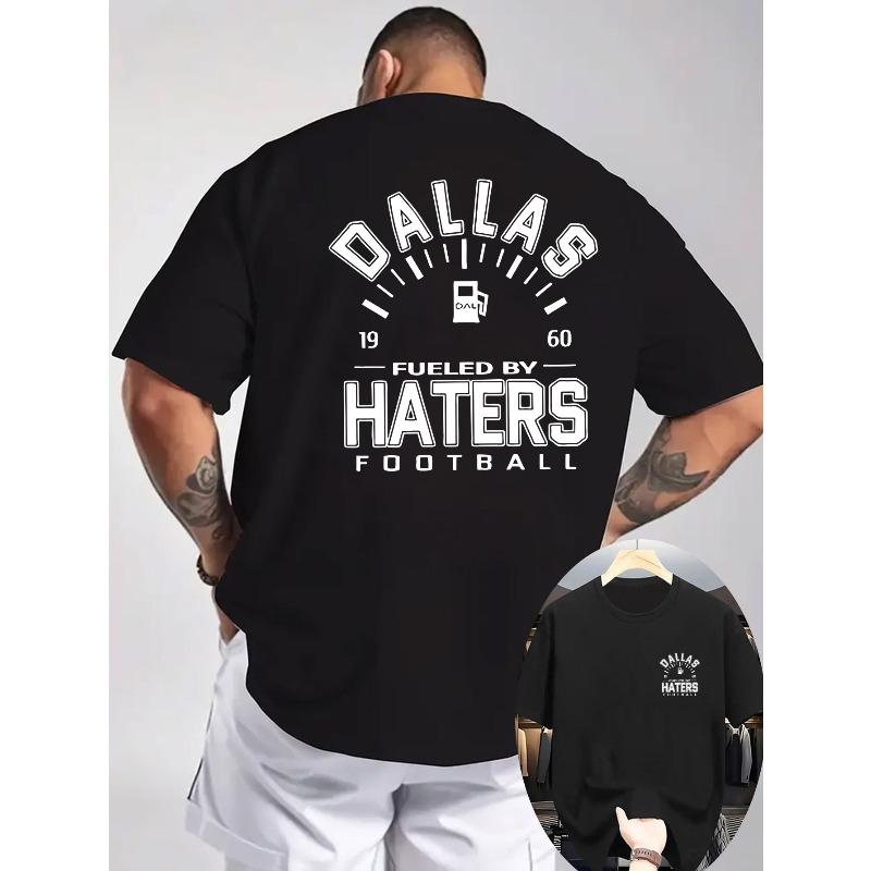 

Men S T-Shirt for Summer 2026, Made from Knitted Fabric for aComfortable Feel, with a Dallas Football Theme Print, Perfect for Outdoor Activities S чёрный