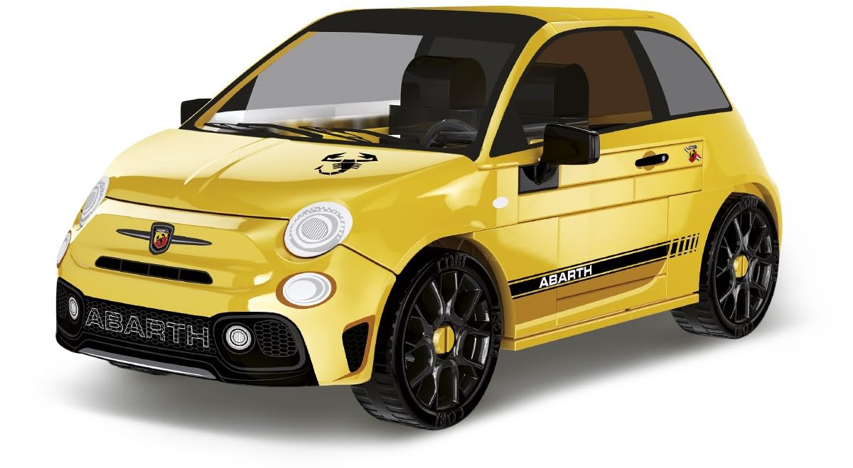 

COBI ABARTH 595 Block 135 (Yellow) 71 Pieces Compatible with Lego [MADE IN EU] 24601