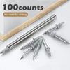 50/100 STuks Dubbelkoppige Plintdraad Naadloze Nagelmof Metaal Geen Plint Handgereedschap Draad Tape Nagel Speciale Markering E3G3
