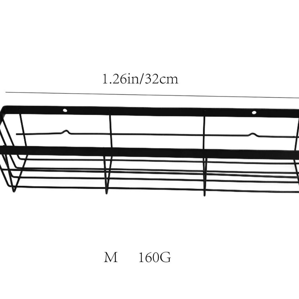 No Punching, Spice Storage Rack, Seasoning Product Rack, Seasoning Bottle Can, Oil Bottle Wall-mounted Iron Wire Material, Household