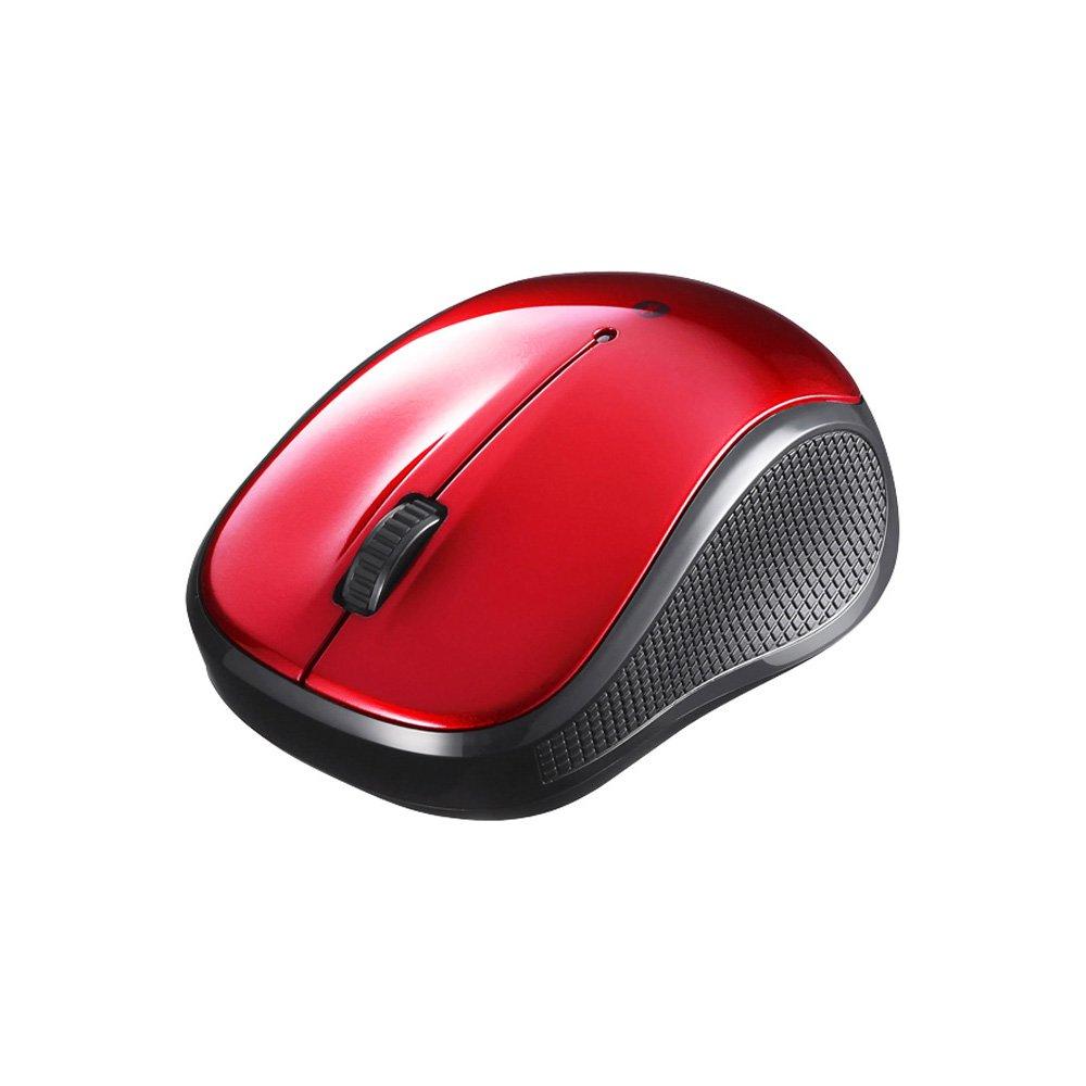 

BUFFALO Bluetooth BlueLED Silent BSMBB108RD 3-Button Mouse, Red,