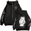 Raper Lil Peep Crybaby Grafika z Albumu Bluza z Kapturem na Zamek Męska Moda Hip Hop Kurtka Rozpinana na Zamek Męskie Luźne Bluzy Rozpinane na Zamek