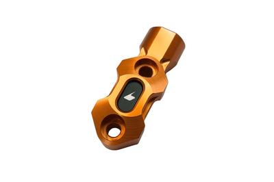 BIKERS BK-K312-OGD Spiegelhalterklemme Z900RS Z1000 Linke Seite Aluminium Orange Gold