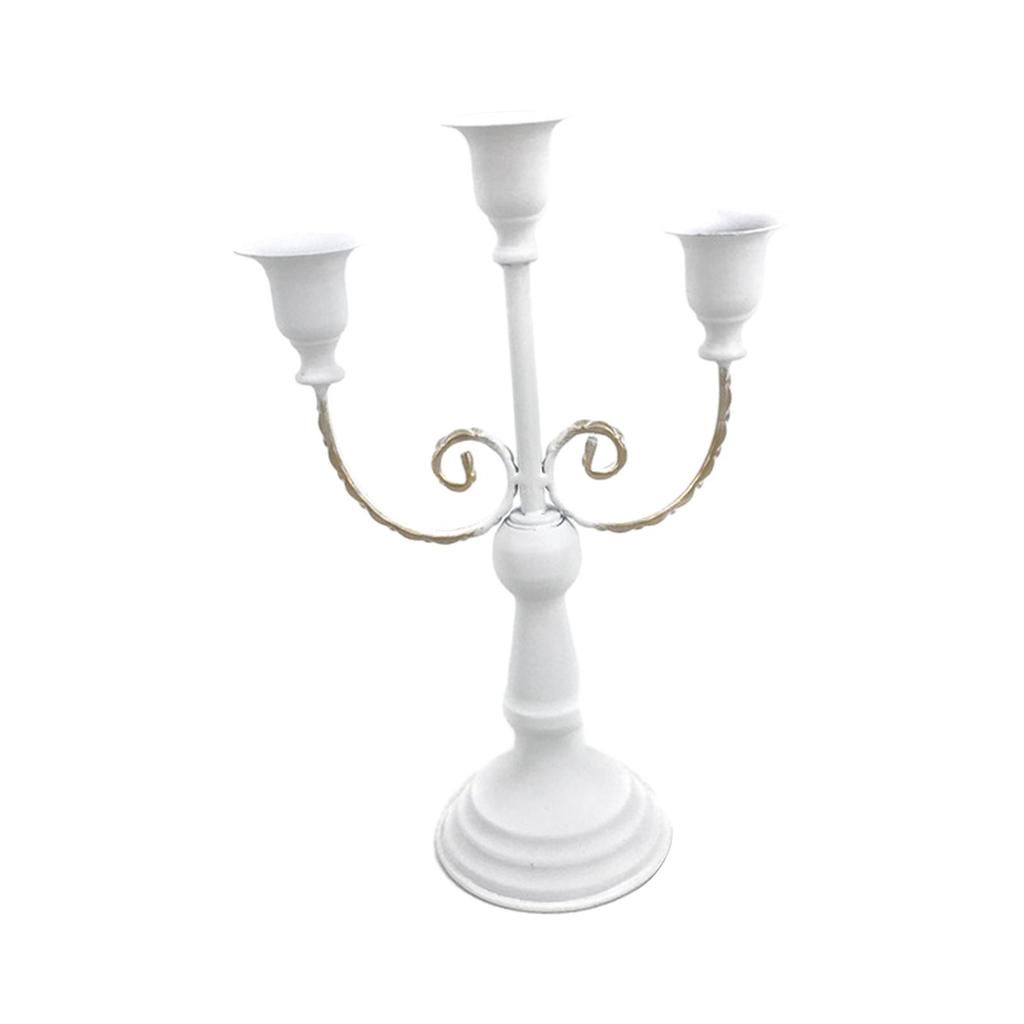 Metal Candelabra Centerpiece Elegant Candlestick Pillar Candle Holder for Living Room Festivals Dining Room Events Wedding