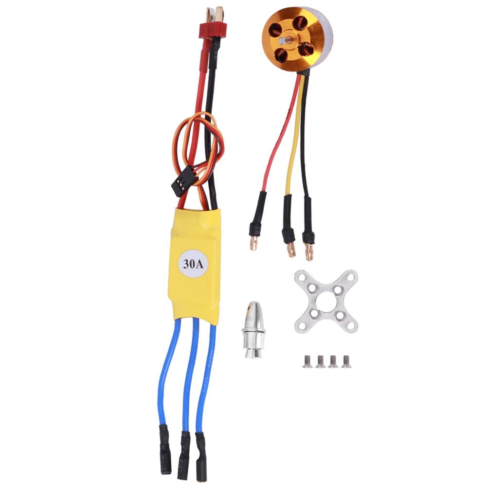 

30A ESC Yellow A2212 KV1000 KV1400 KV2200 Brushless Motor for Remote Control Drone(A2212 KV1400