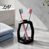 Cosmetic Tool Storage 3D Printed Minimalist Toothbrush Holder Hollow Tooth Brush Stand Makeup Organizer Multi‑Purpose Organizer Decorative