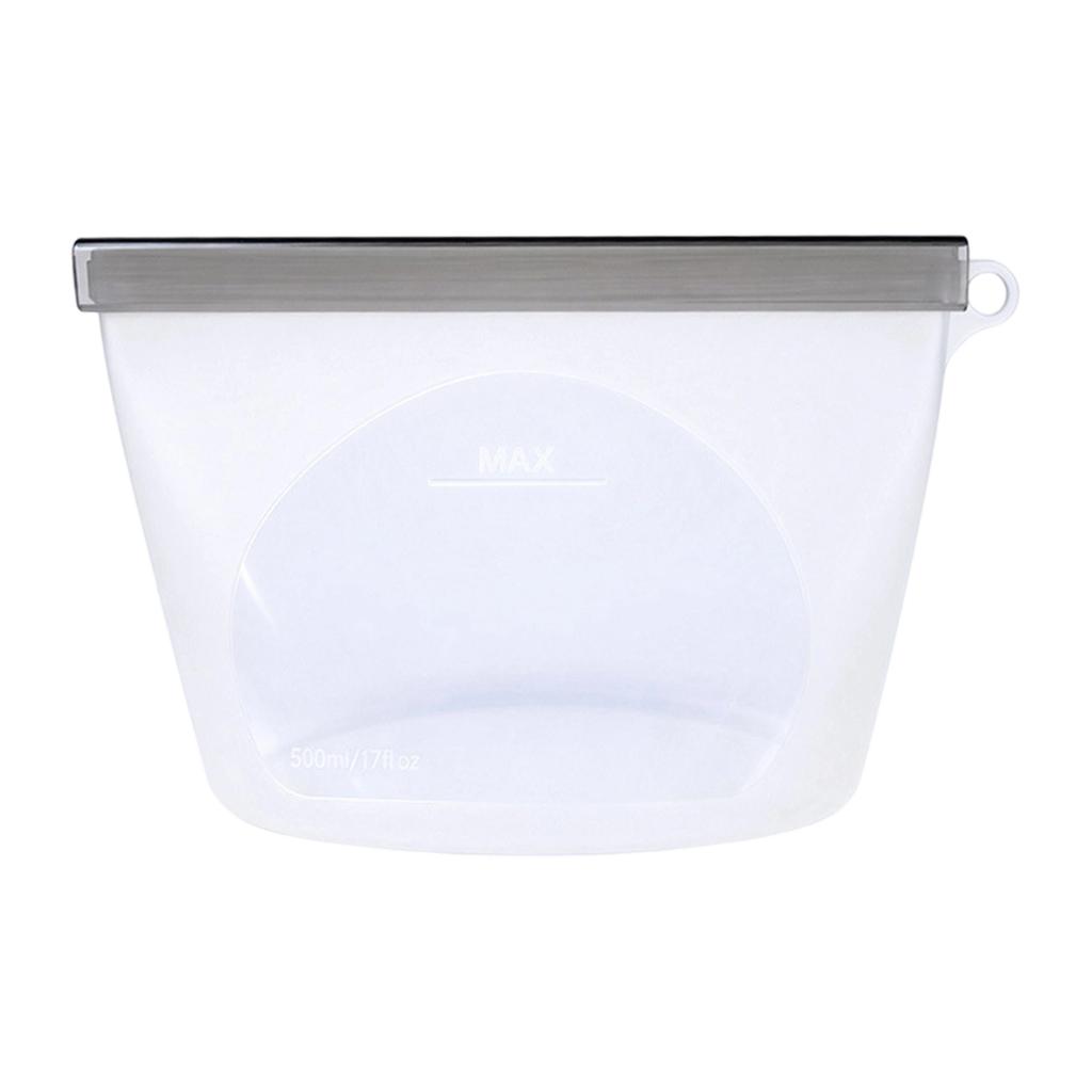 Reusable Silicone Food Storage Bags with Airtight Seal Leakproof Food Preservation Bags for Kitchen Freezer and Refrigerator Storage