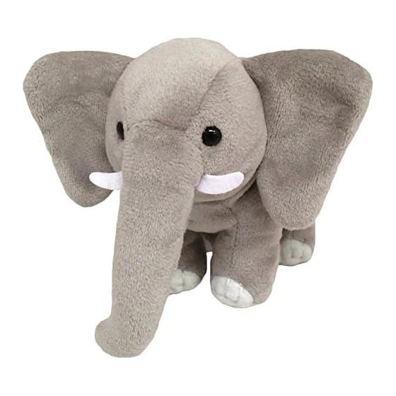 Sanei Boeki Original Plush Toy Pururun Animal Elephant W7.5 x D16 x H11.5cm