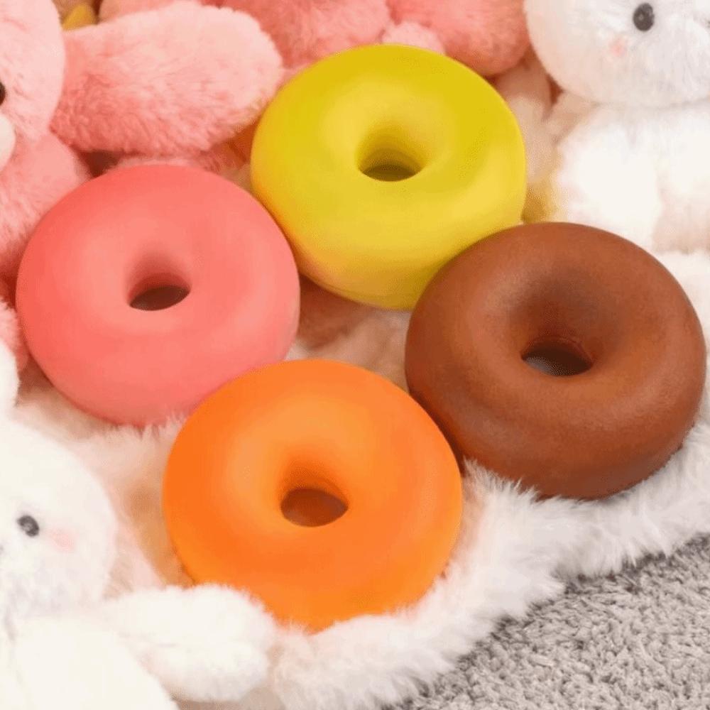 Portable Creative Donut Bread Squishy Super Soft Kneading Donut Squeeze Handmade Comfortable Slow Rebound Squeeze For Adults