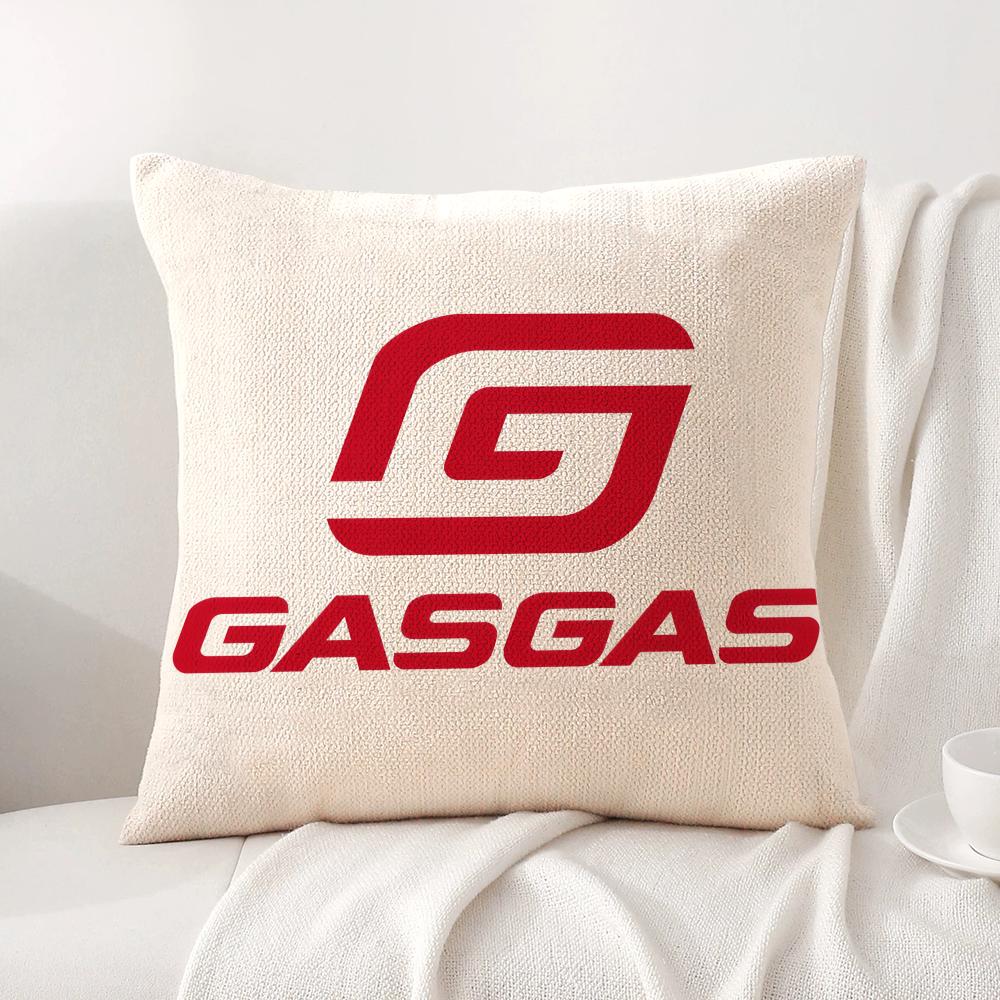Motorcycles G-Gasgas Cool Cushion Cover Natural Linen Pillow Cover Double-Sided Print Cushion Case For Sofa Home Decor Gift