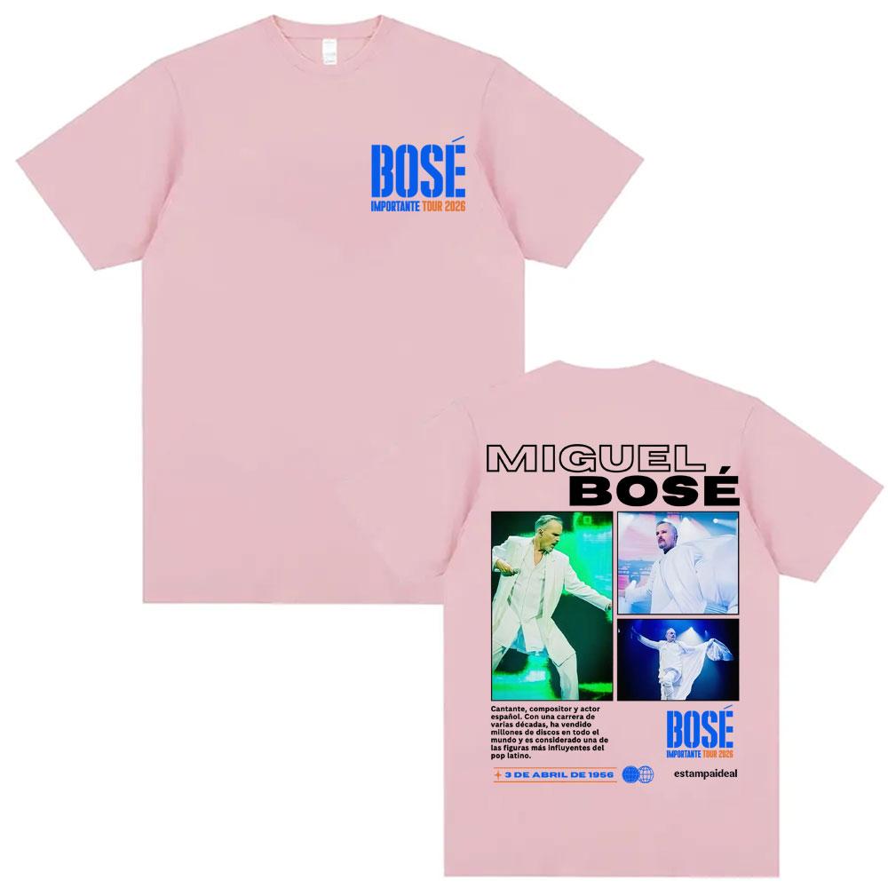 Miguel Bose Importante Tour Graphic Tshirt Unisex Women Harajuku Hip Hop Punk Style T Shirts Casual Cotton Oversized YK Top